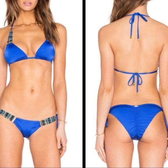 NWOT Beach Bunny | Out Of Your League Embellished Two Piece Bikini - Picture 1 of 16